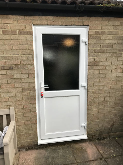 Plymouth Attina white upvc back door