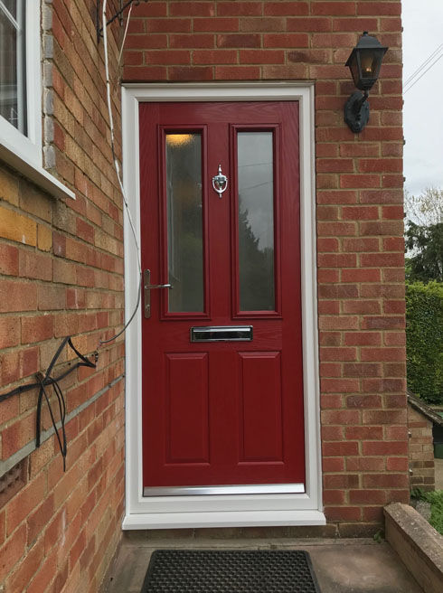 Dorset Anice red composite front door