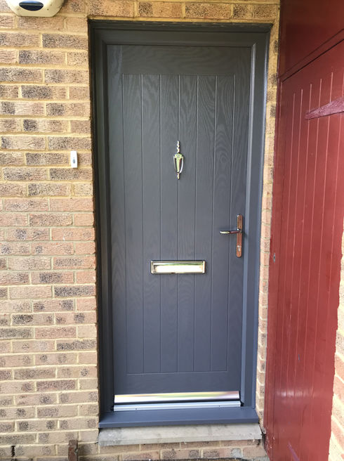 Norfolk slate grey composite front door