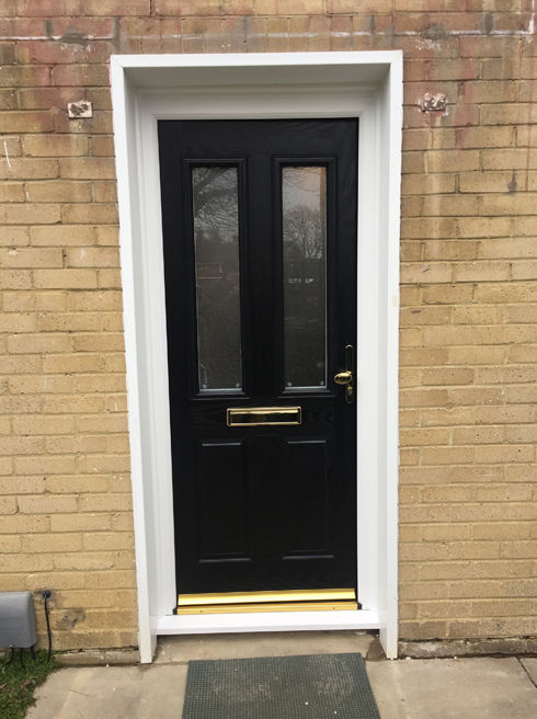 Dorset Anice black composite front door