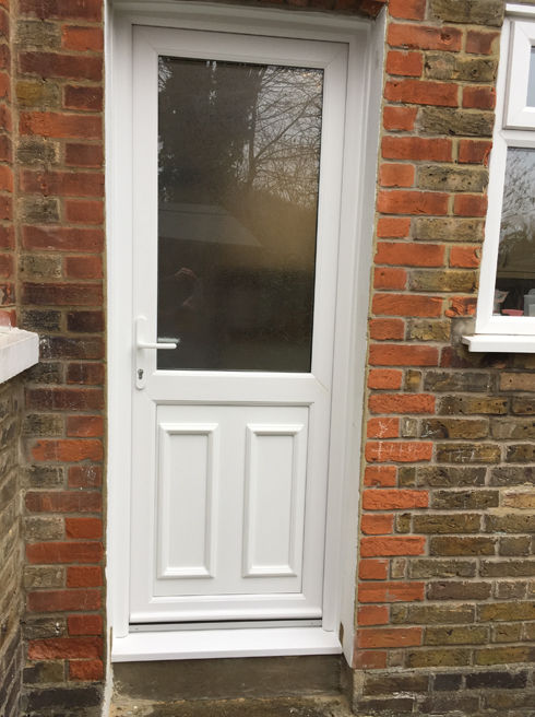 Nottingham Attina white upvc back door