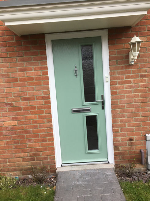 Rutland Anice chartwell green composite front door
