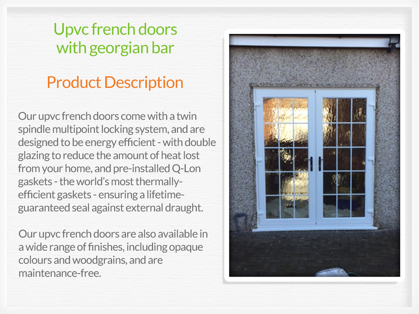 Upvc french doors Edinburgh