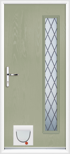 Gwynedd diamond lead with catflap